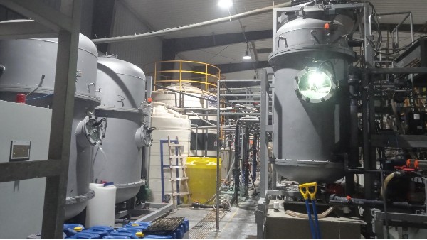 山西金剛線行業客戶RO濃縮母液低溫蒸發器蒸發結晶案例